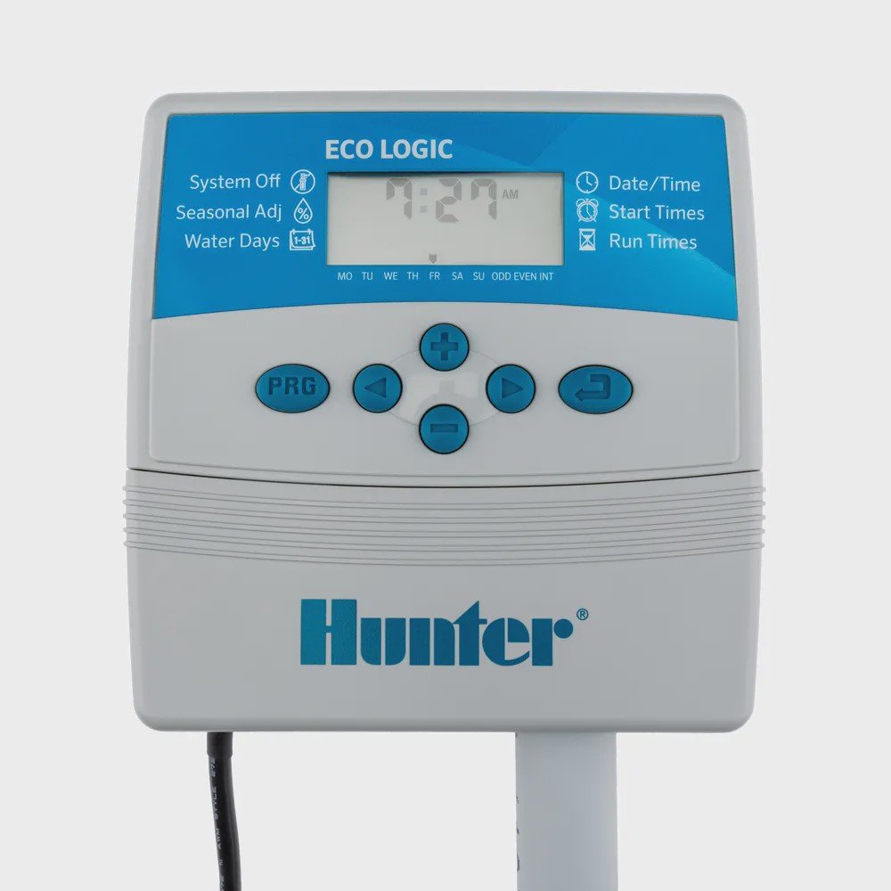 Programador digital de rega HUNTER 4 zonas para electroválvulas